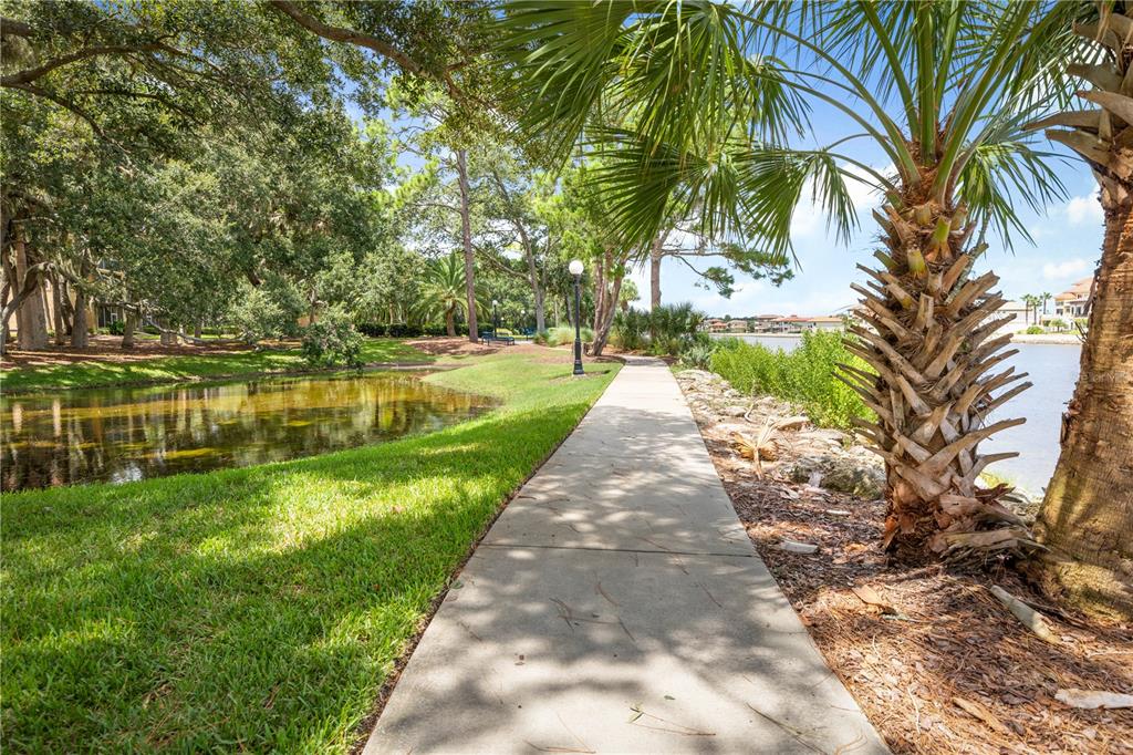 102 Rivers Edge Lane, Unit 102 Palm Coast, FL 32137 - Photo 62 of 67 a view of a lake with a big yard