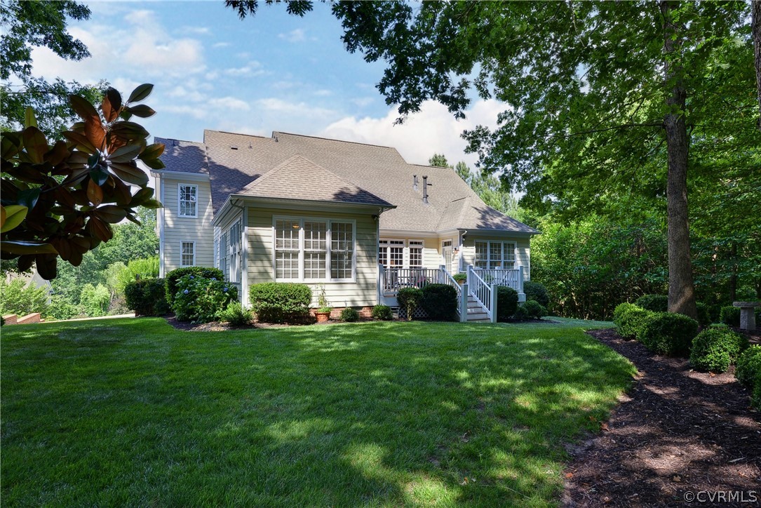 3523 Splitwood Road Toano, VA 23168 - Photo 37 of 41 Back of property with a yard