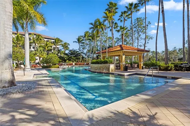 a ocean view with palm trees