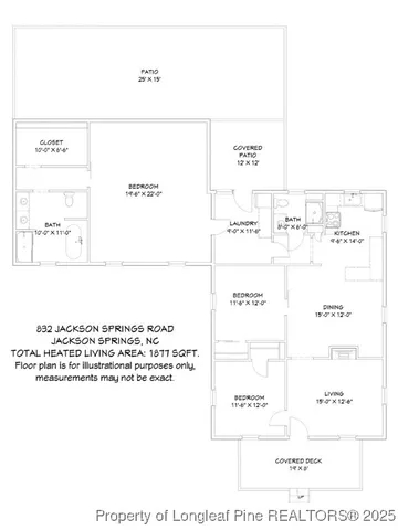 $479,000 | 832 Jackson Springs Road, West End, NC 27376