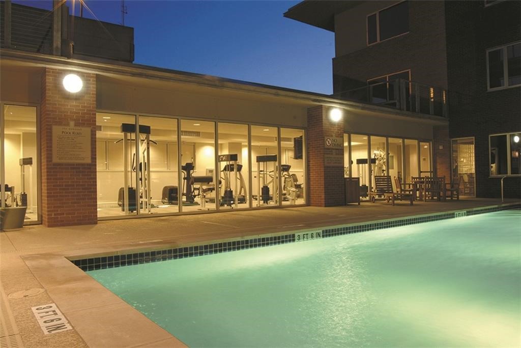 901 West 9th Street, Unit 404 Austin, TX 78703 - Photo 7 of 14 Pool with gym/owner lounge/club room in background