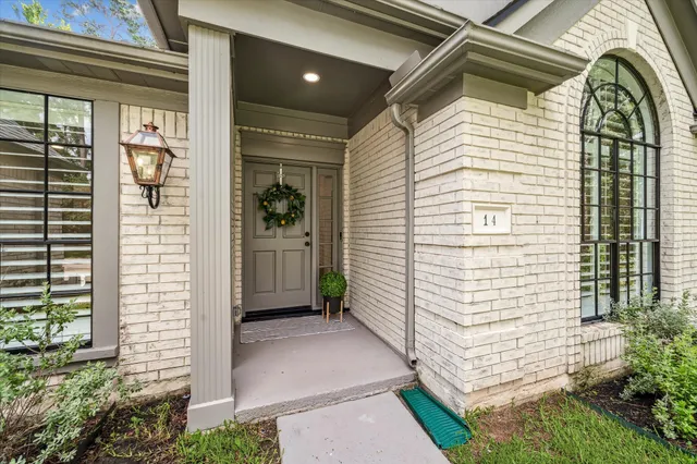 a view of a door of a house