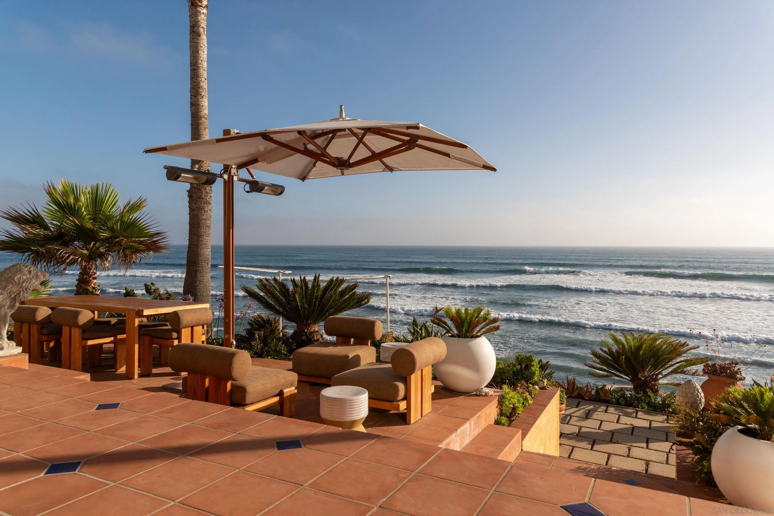 5143 Shore Drive Carlsbad, CA 92008 - Photo 11 of 66 a terrace with outdoor seating and flat screen tv