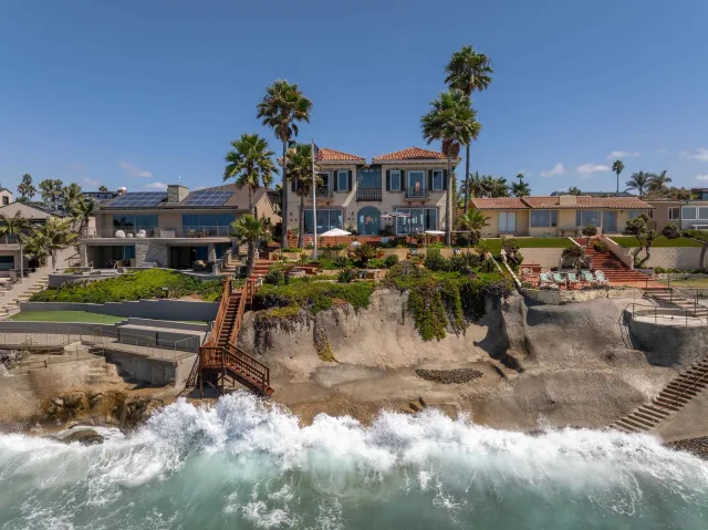 a front view of a house with swimming pool