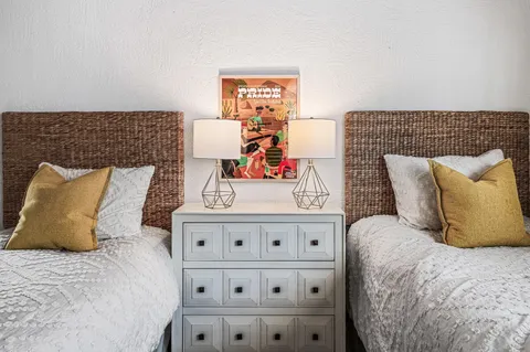 an aerial view of residential house and mountain view