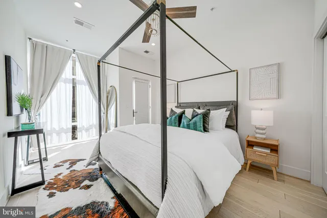 a view of a livingroom with furniture and front door