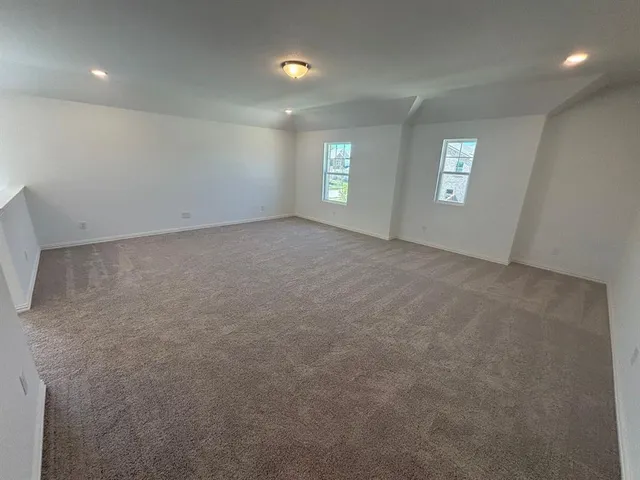 a view of small space with racks on the wall