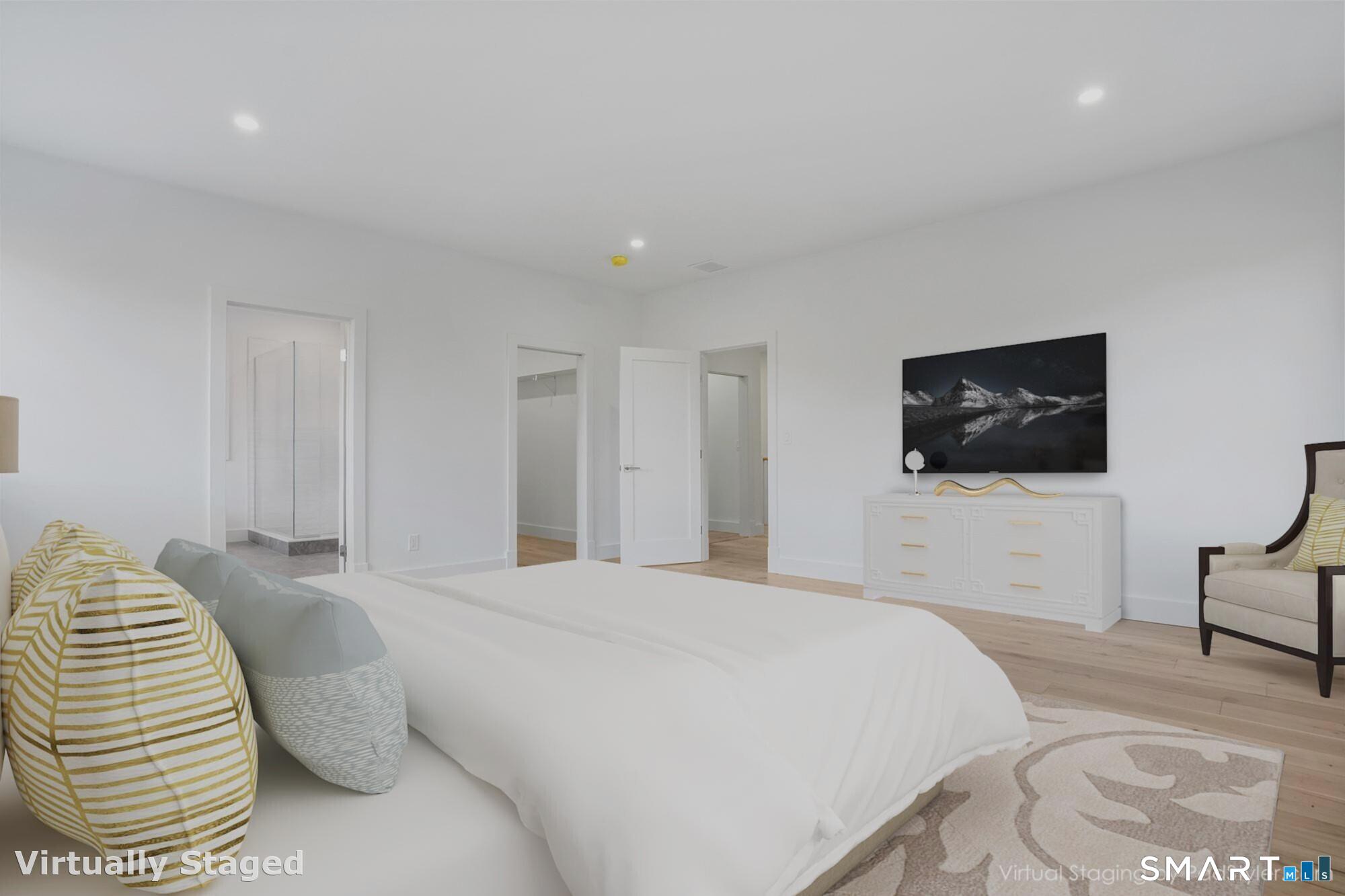 309 South Britain Road Southbury, CT 06488 - Photo 13 of 25 primary bedroom showing walk-in closet and full bath