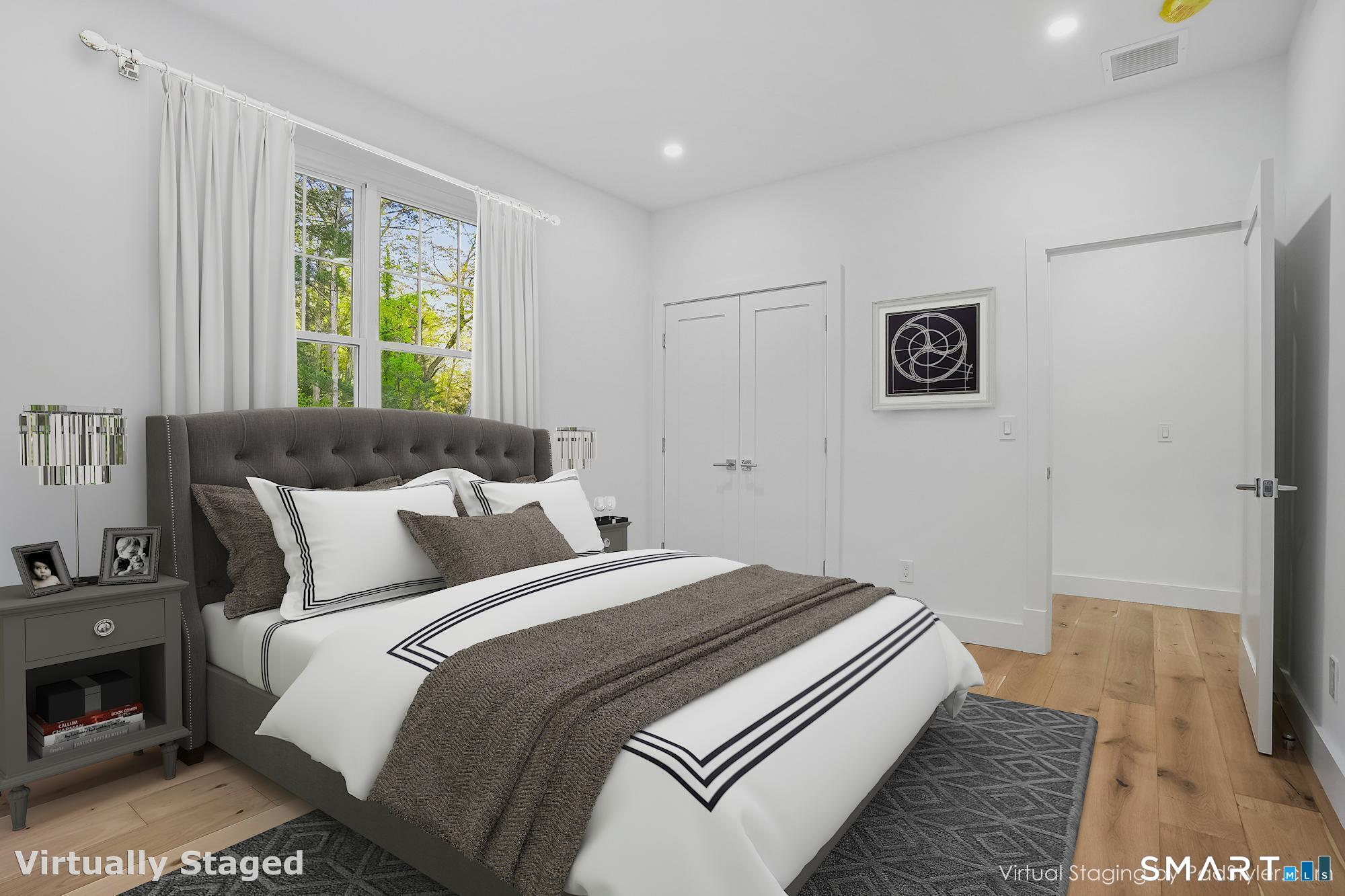 309 South Britain Road Southbury, CT 06488 - Photo 17 of 25 Bedroom with engineered wood flooring and 9 foot ceiling