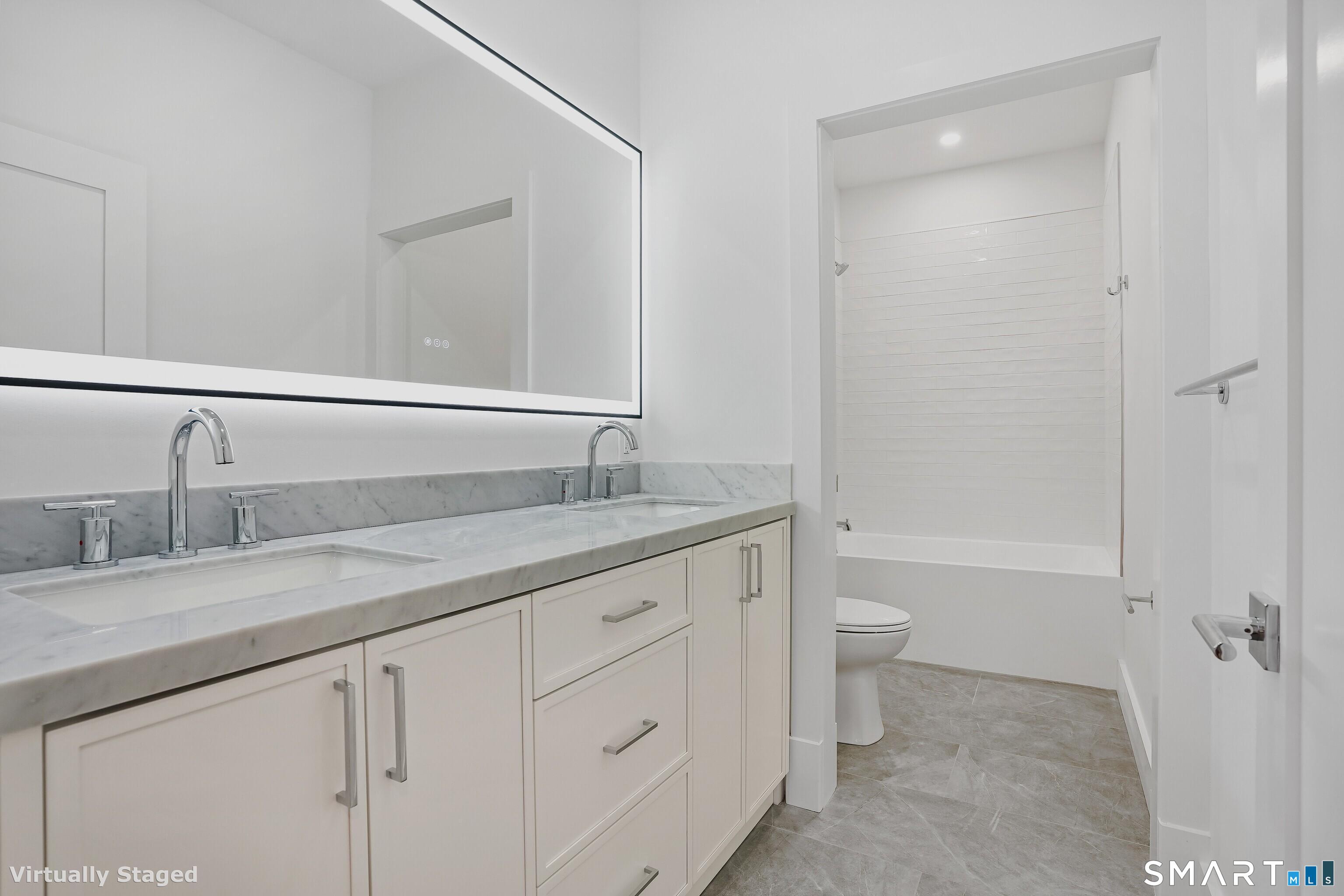 309 South Britain Road Southbury, CT 06488 - Photo 20 of 25 Full bath on second level with marble counters