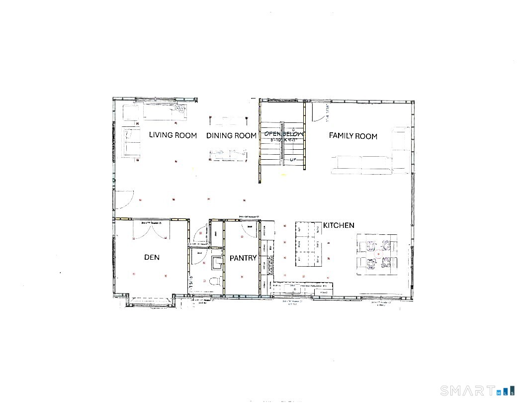 309 South Britain Road Southbury, CT 06488 - Photo 23 of 25 Main Level Floor Plan. Actual building may have modifications.