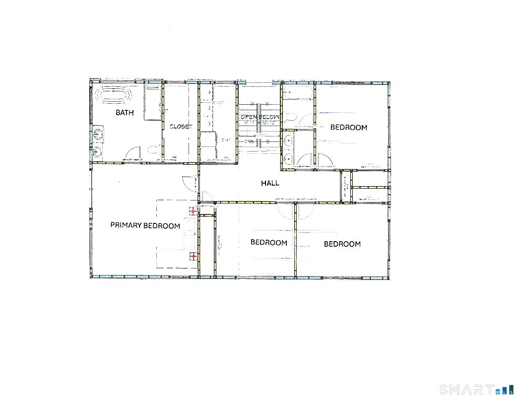 309 South Britain Road Southbury, CT 06488 - Photo 24 of 25 Second Level Floor Plan. Actual building may have modifications.
