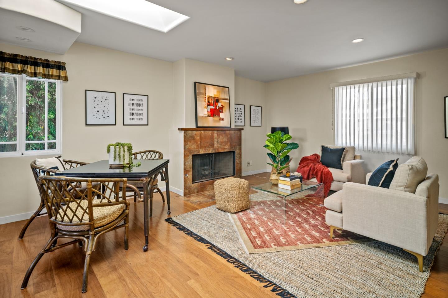 1717 Harding Street Seaside, CA 93955 - Photo 5 of 28 a living room with furniture and a fireplace