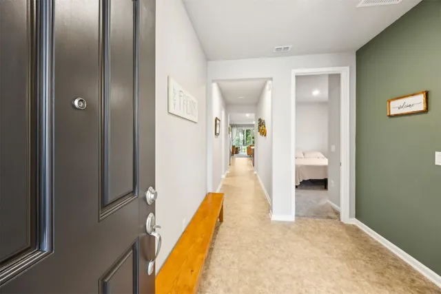 a entryway to the house