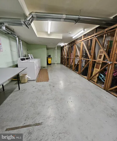 a view of storage and utility room