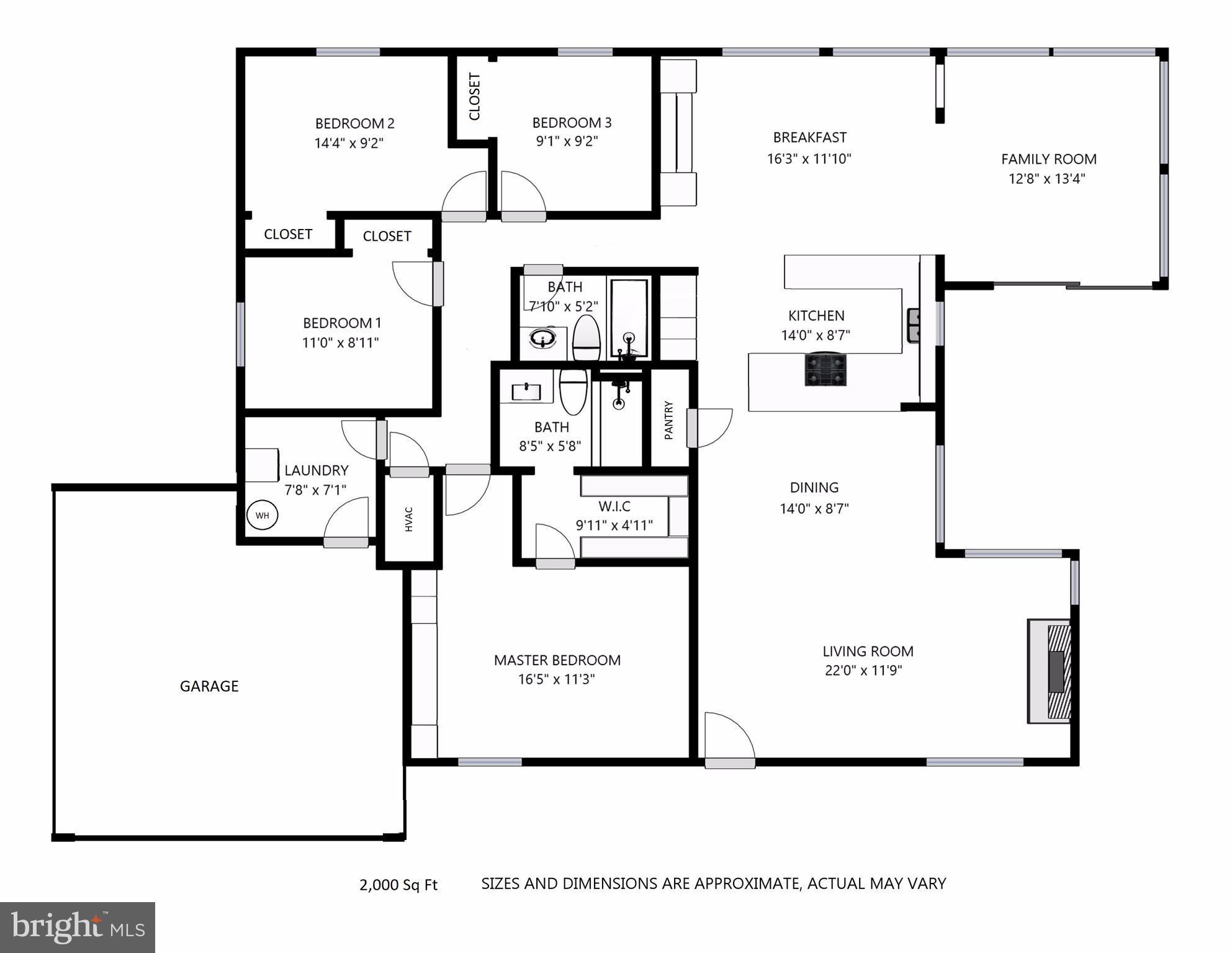 5949 Hall Street Springfield, VA 22152 - Photo 30 of 30 Floor Plan