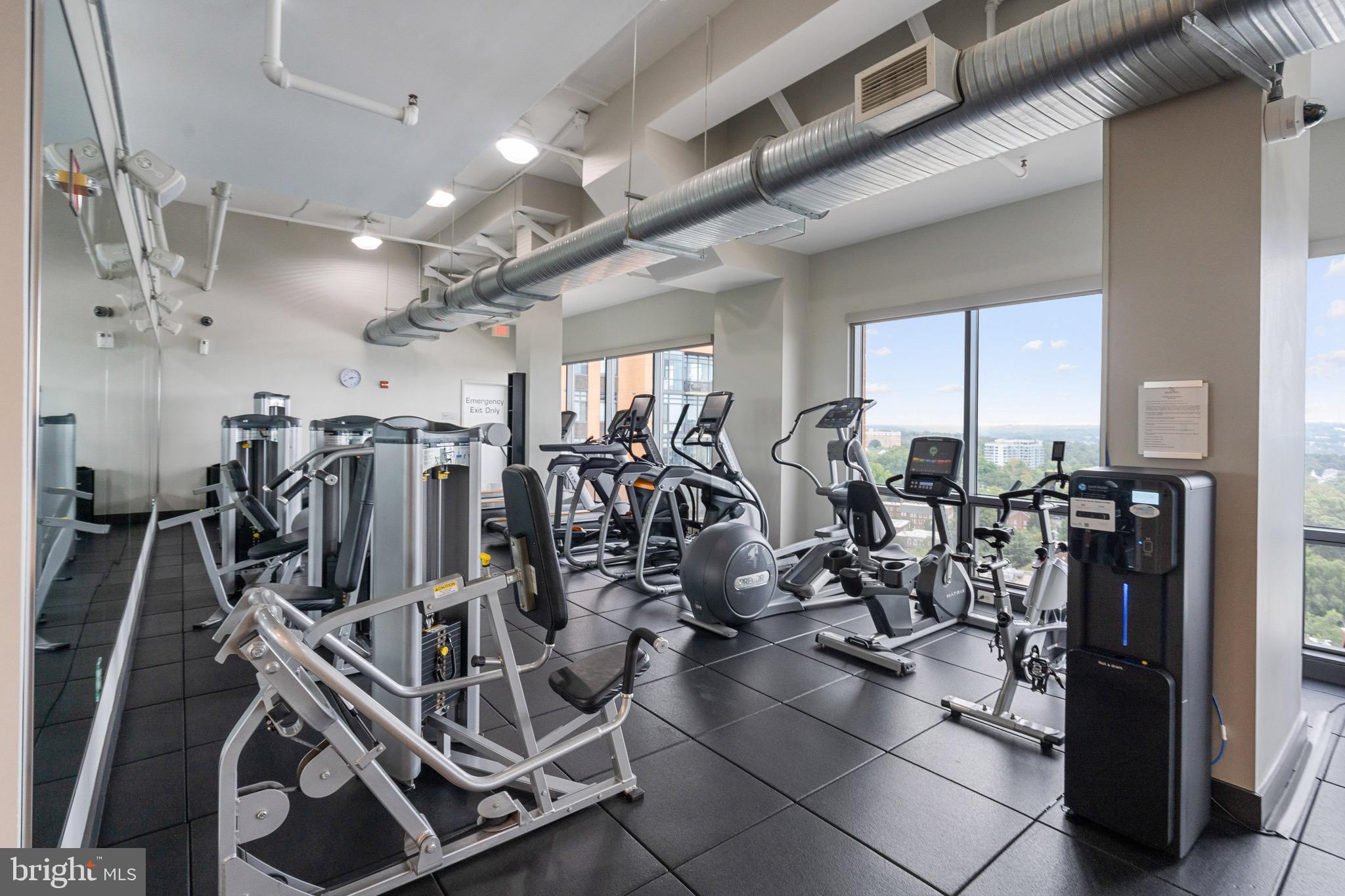 2001 15th Street North, Unit 306 Arlington, VA 22201 - Photo 44 of 56 a view of a room with gym equipment