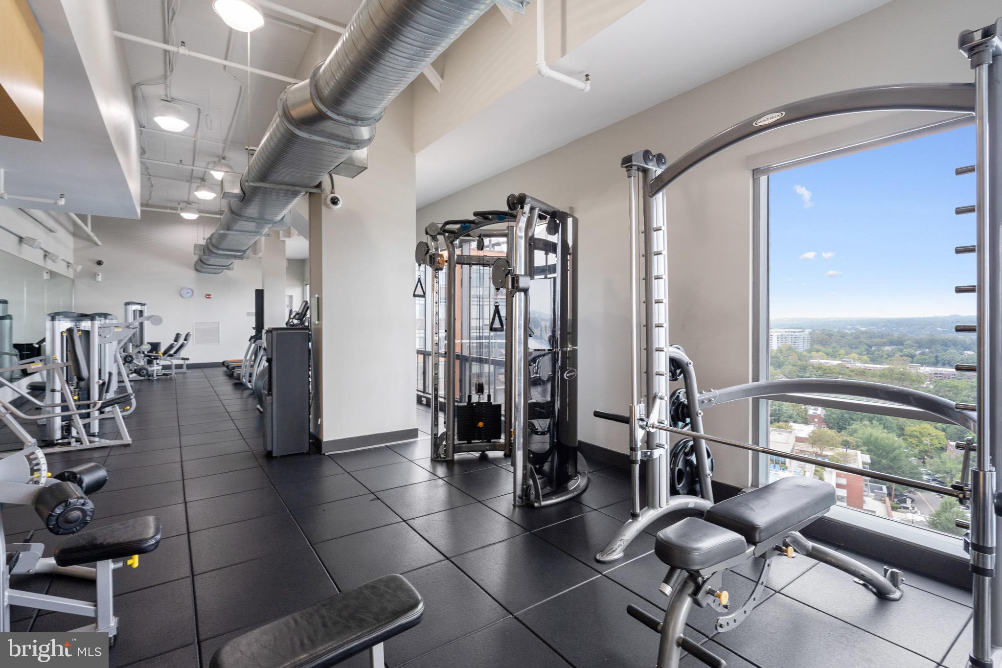 2001 15th Street North, Unit 306 Arlington, VA 22201 - Photo 45 of 56 a view of a room with gym equipment