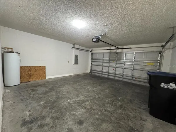 a view of a garage
