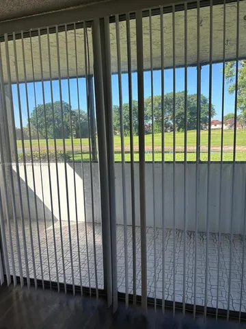 a view of a black gate