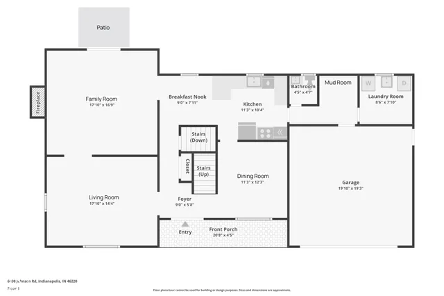 $2,845 | 6838 Johnson Road, Indianapolis, IN 46220