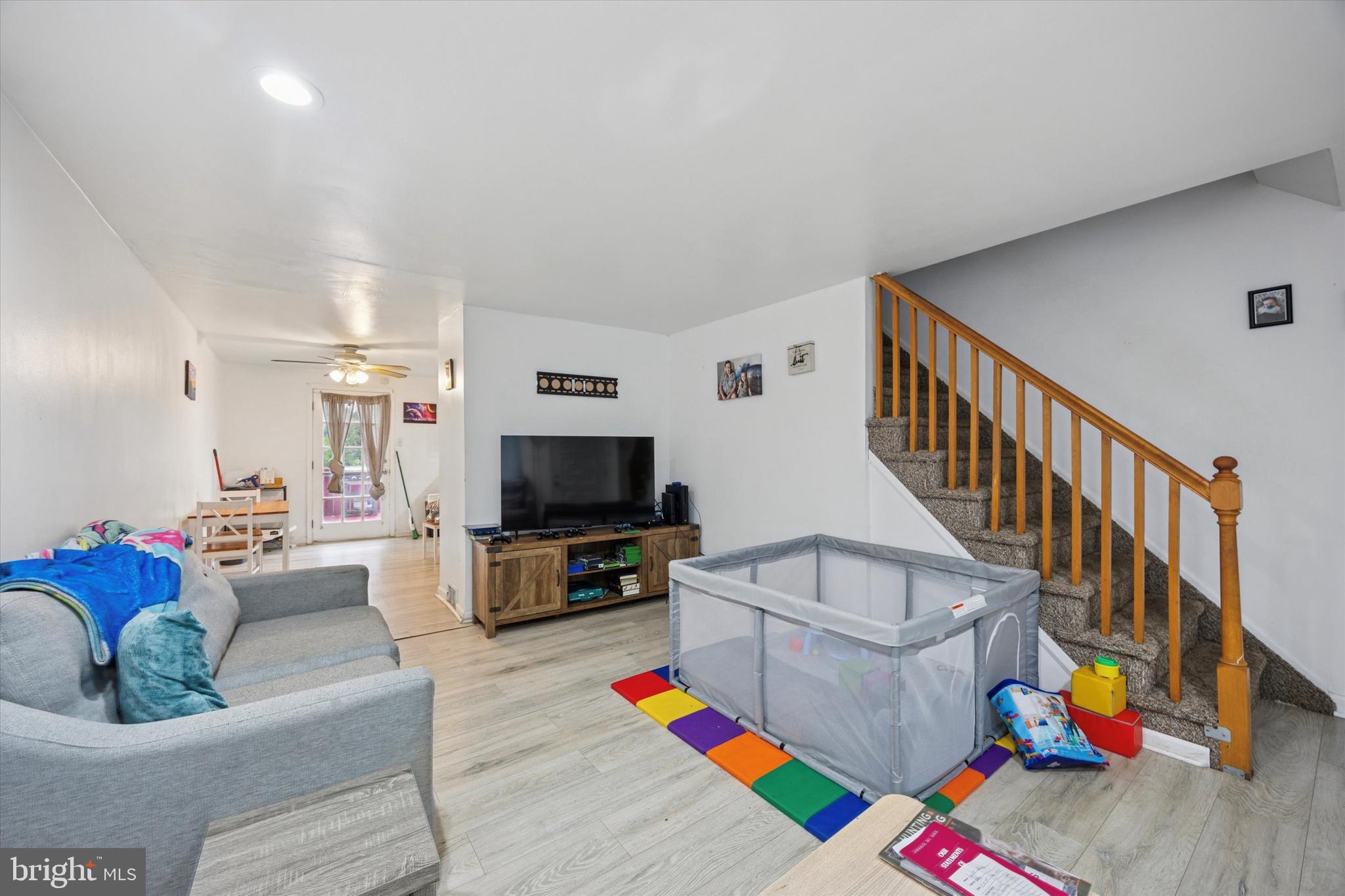 1946 Carter Road Folcroft, PA 19032 - Photo 2 of 26 a living room with furniture and a flat screen tv