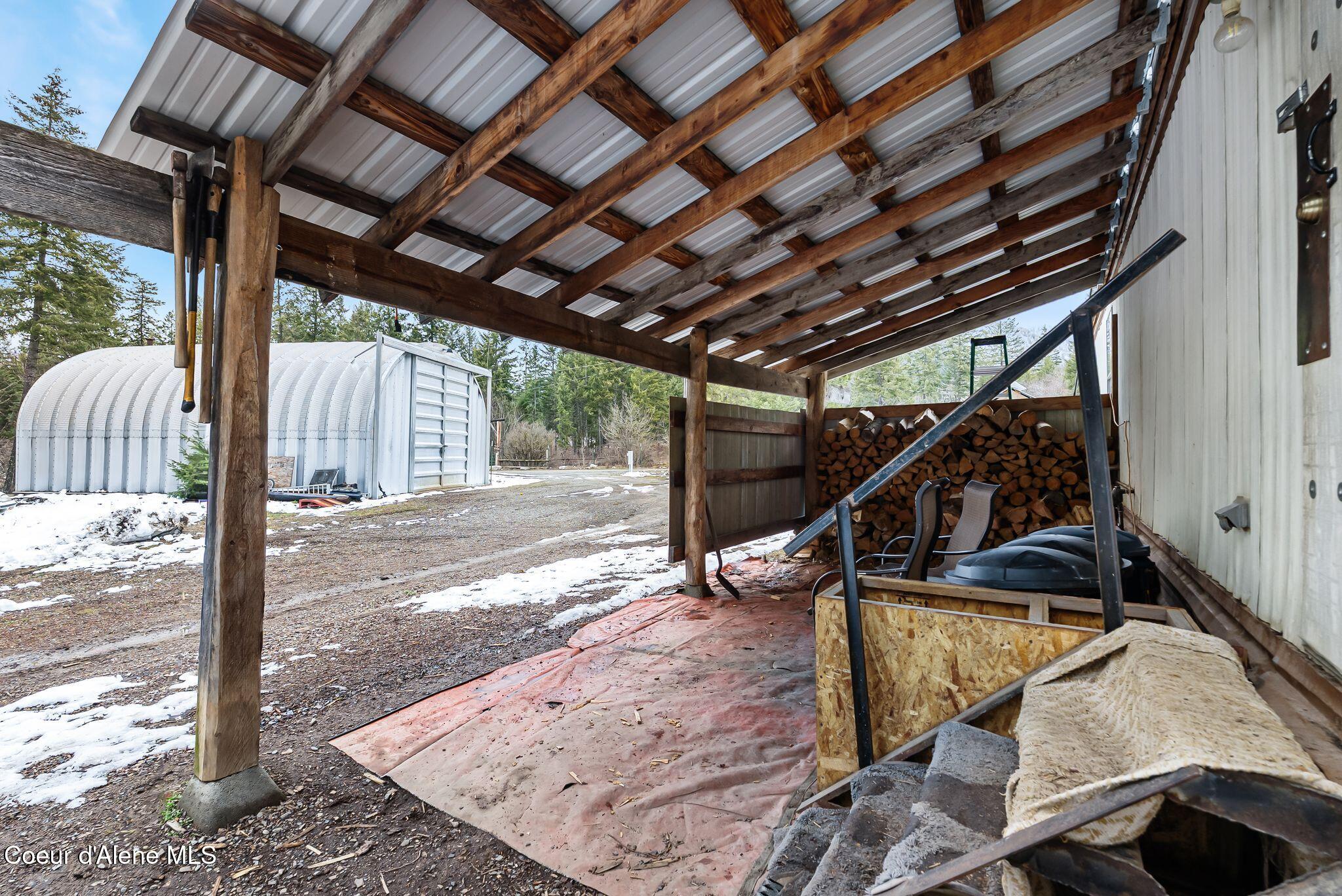 582 Mountain View Road Clark Fork, ID 83811 - Photo 19 of 30 Covered Entrance From the Back