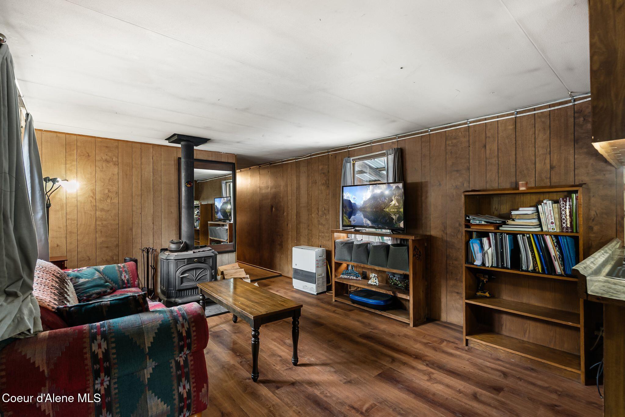 582 Mountain View Road Clark Fork, ID 83811 - Photo 3 of 30 Wood Stove Easily Warms Up Home