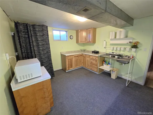 a room with storage and utility