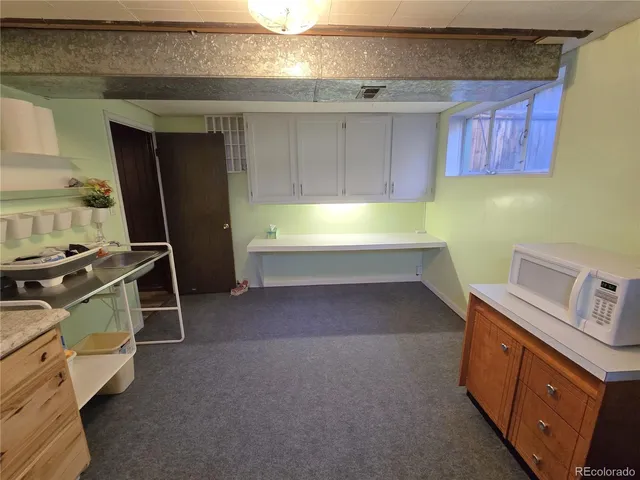 a room with storage and utility