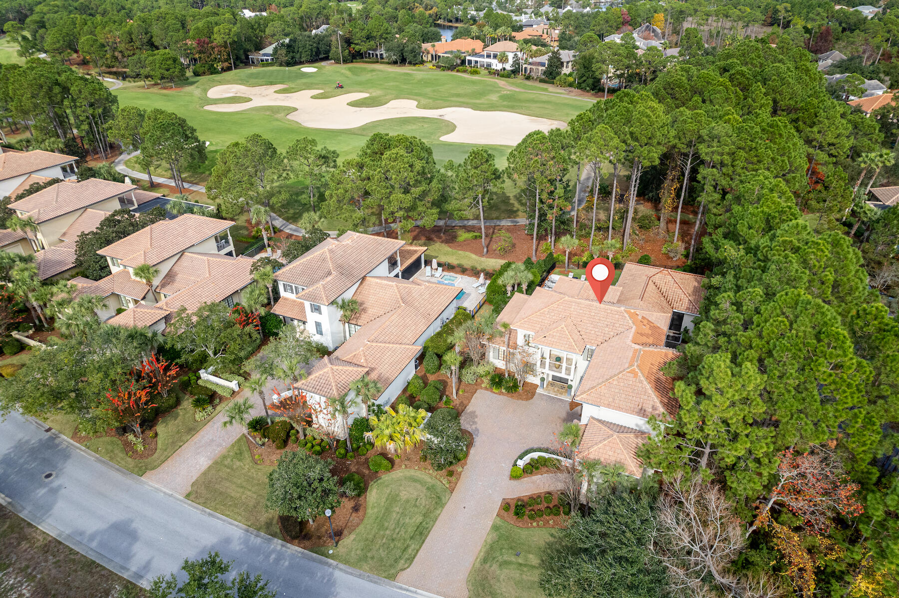 3435 Burnt Pine Lane Miramar Beach, FL 32550 - Photo 4 of 63 an aerial view of a house with outdoor space and street view