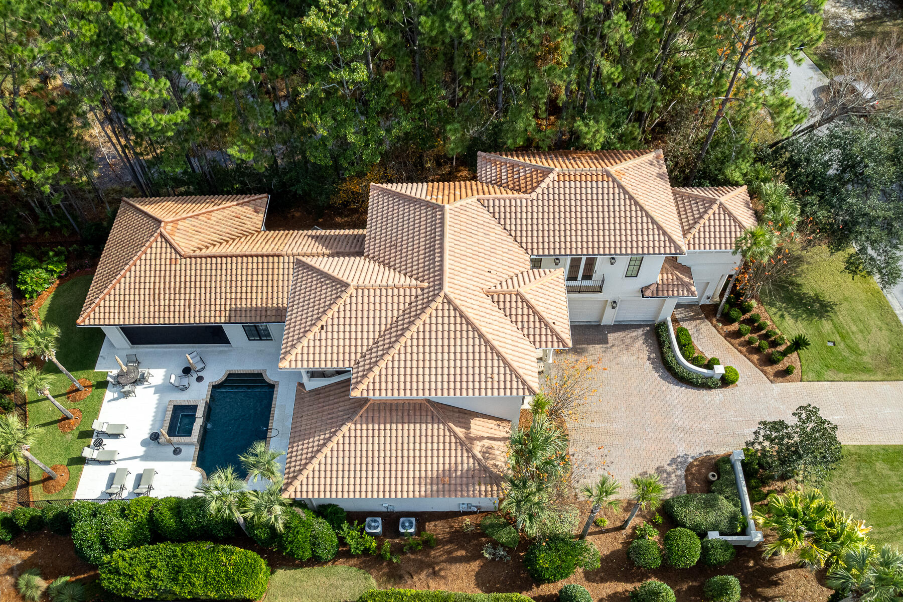 3435 Burnt Pine Lane Miramar Beach, FL 32550 - Photo 56 of 63 an aerial view of a house having patio