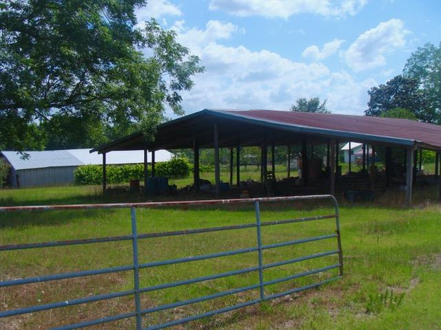 592 Mims Road DeFuniak Springs, FL 32433 - Photo 60 of 67 a view of a wooden deck and a yard