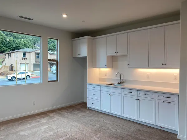 a bathroom with a sink and a shower
