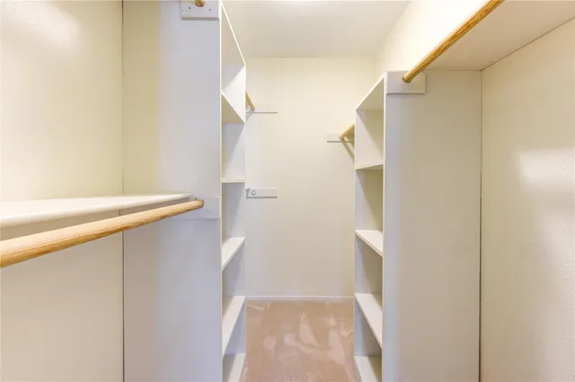 a view of walk in closet
