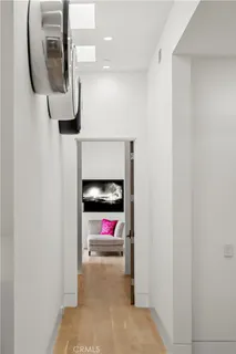 a bedroom with a bed and a fireplace