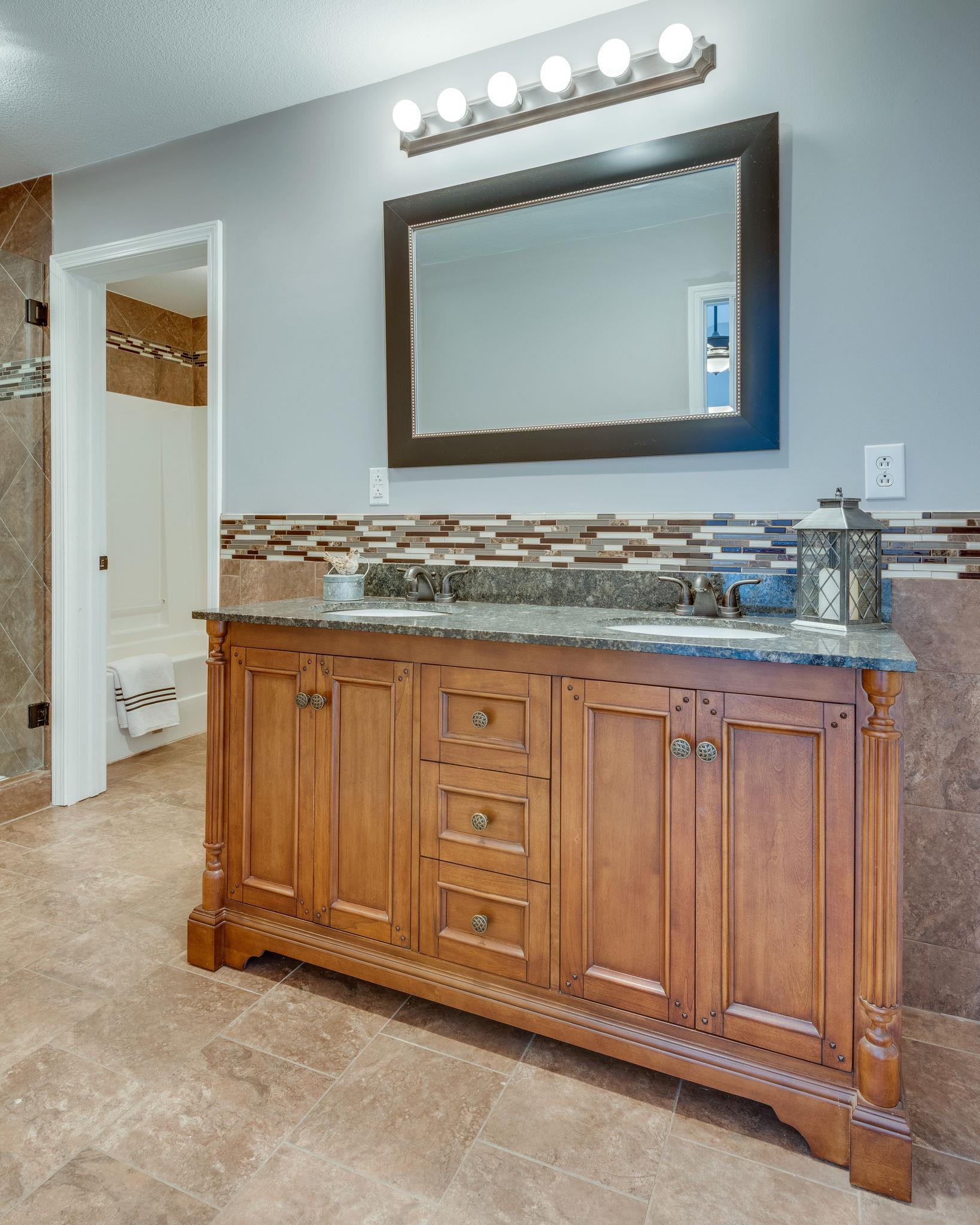 1619 Abiff Road Bon Aqua, TN 37025 - Photo 10 of 29 Granite Counter in Master Bathroom *Tile Floor