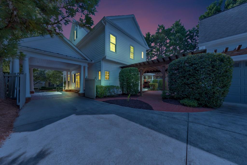 3901 Hazelhurst Drive Northeast Marietta, GA 30066 - Photo 56 of 79 a front view of a house with garden