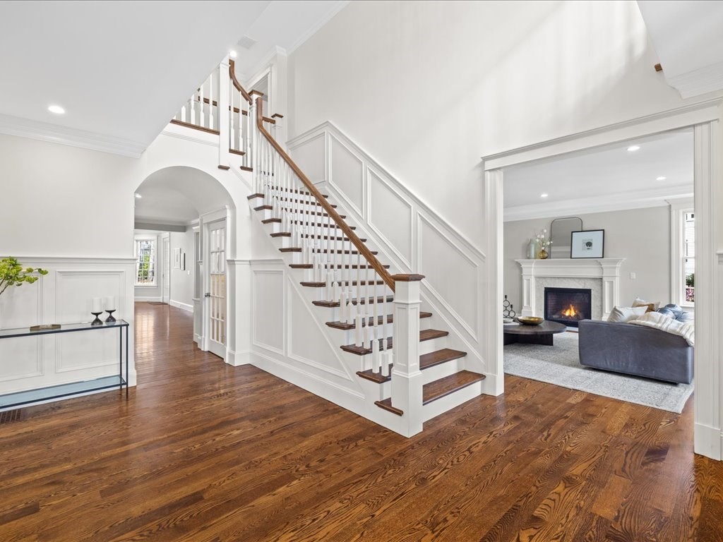 241 Bristol Road Wellesley, MA 02481 - Photo 5 of 42 a view of entryway and hall with wooden floor