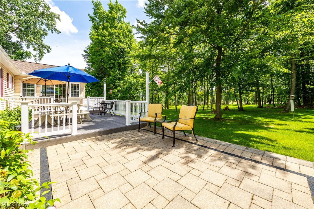 8737 River Corners Road Homerville, OH 44235 - Photo 39 of 46 View of patio featuring a wooden deck