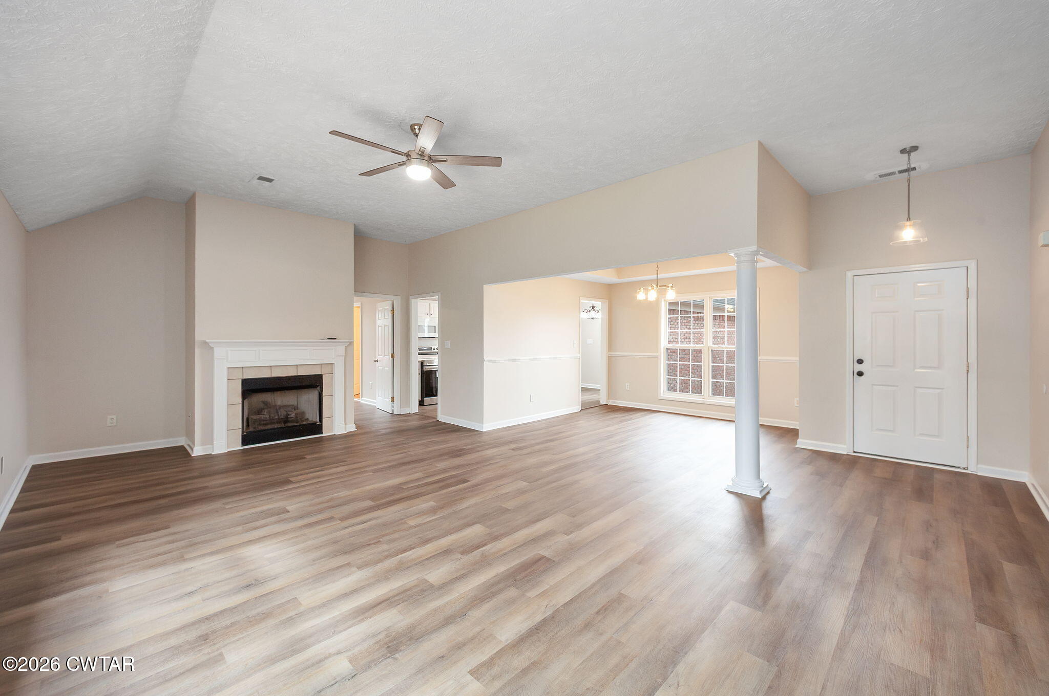 Living Room, Dining Room, & Foyer