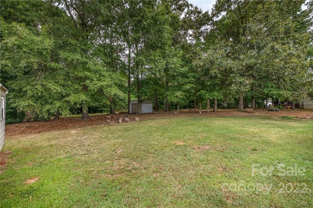 3808 Belk Mill Road Wingate, NC 28174 - Photo 18 of 18 a backyard of a house with lots of green space