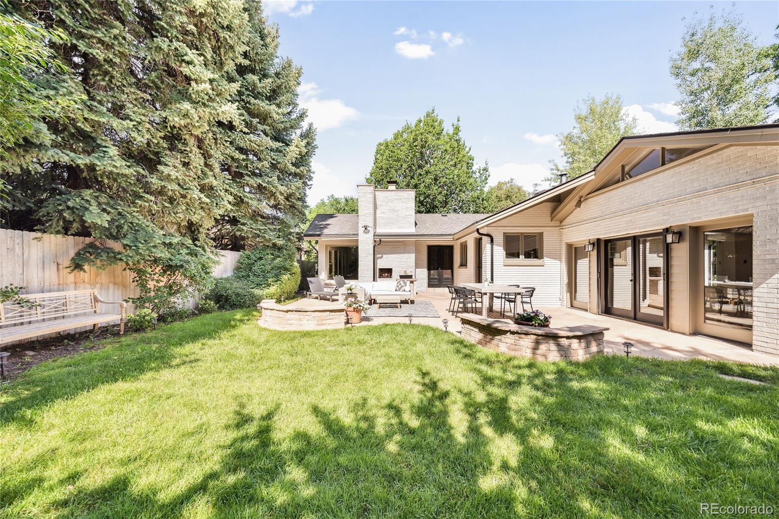950 South Monroe Street Denver, CO 80209 - Photo 32 of 39 a view of a house with backyard and sitting area