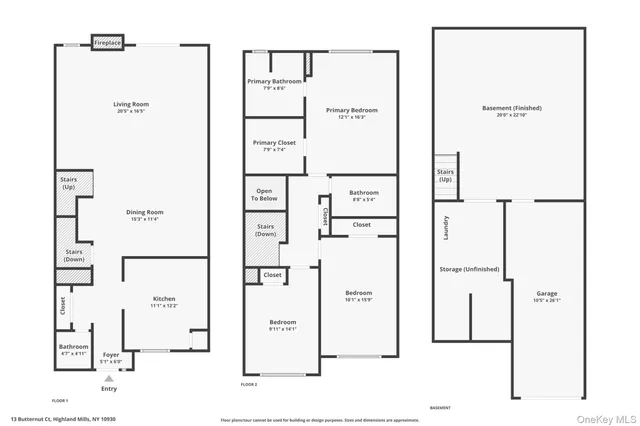 a view of a white house with a large road and large trees