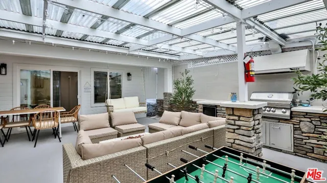 a outdoor living space with patio furniture