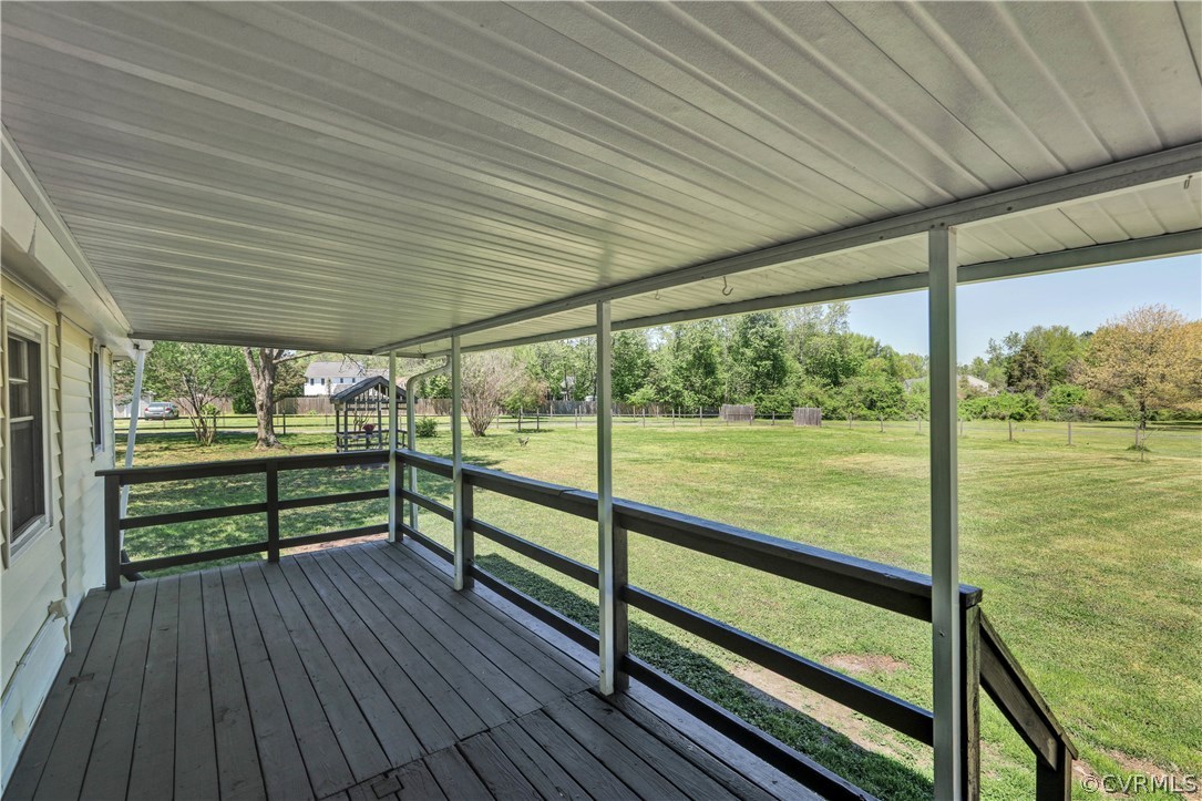 1870 Old Hanover Road Sandston, VA 23150 - Photo 18 of 25 Rear Porch - recently stained and has vinyl beadbo