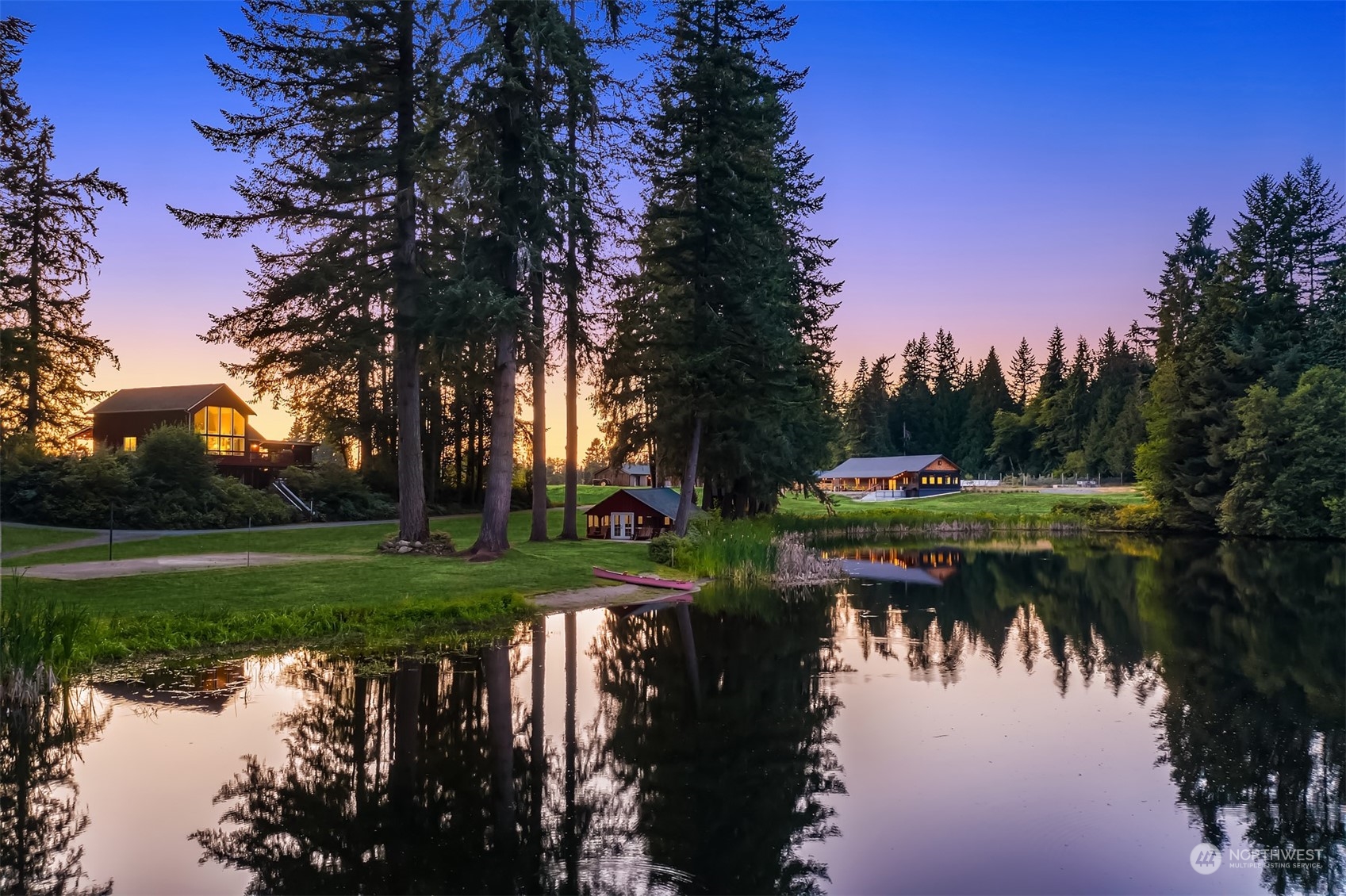 7715 Robe Menzel Road Granite Falls, WA 98252 - Photo 2 of 38 a lake view with a garden