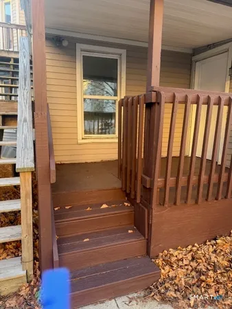 a view of front door of house