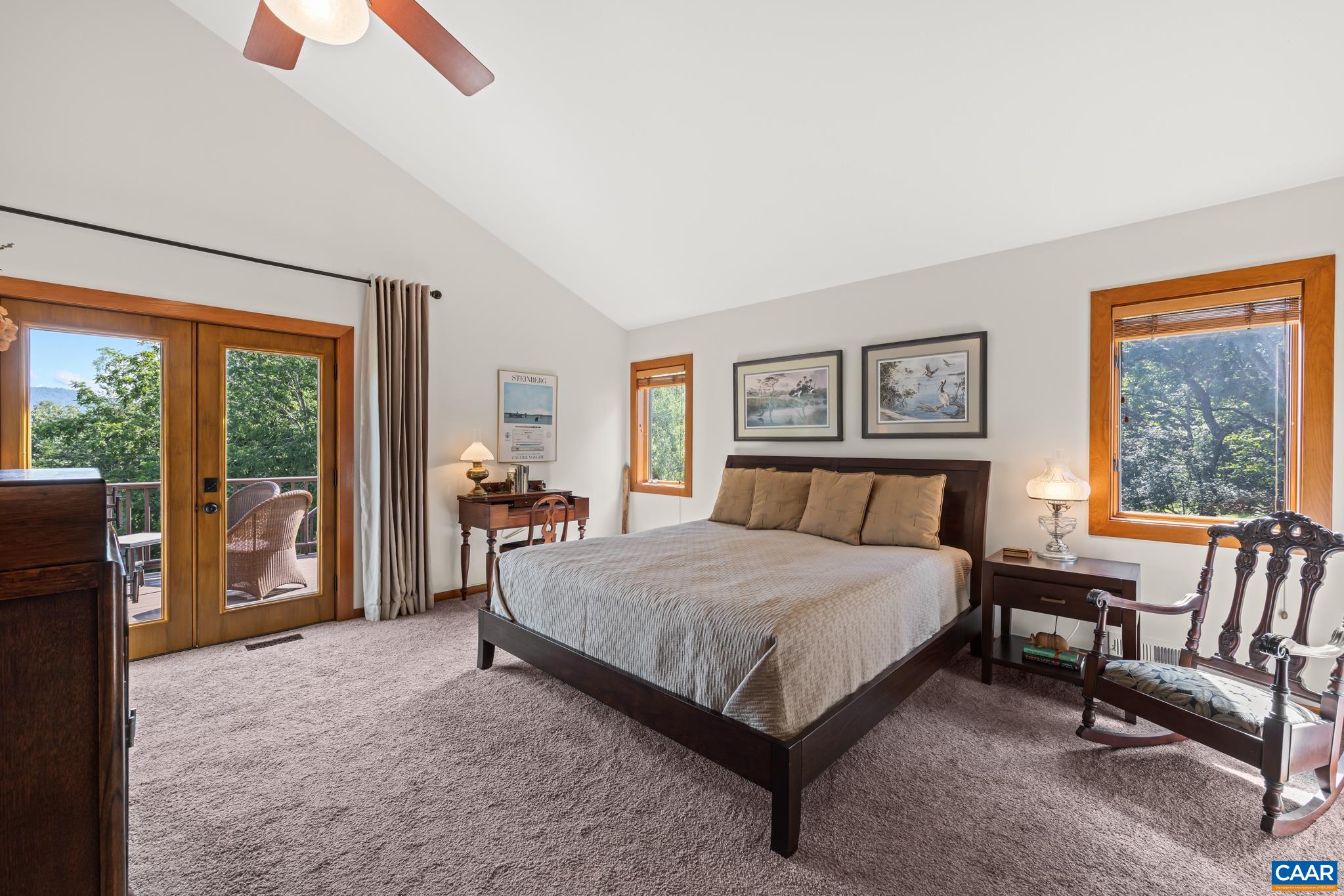 456 Roberts Mountain Road Faber, VA 22938 - Photo 32 of 59 a bedroom with a bed and a couch