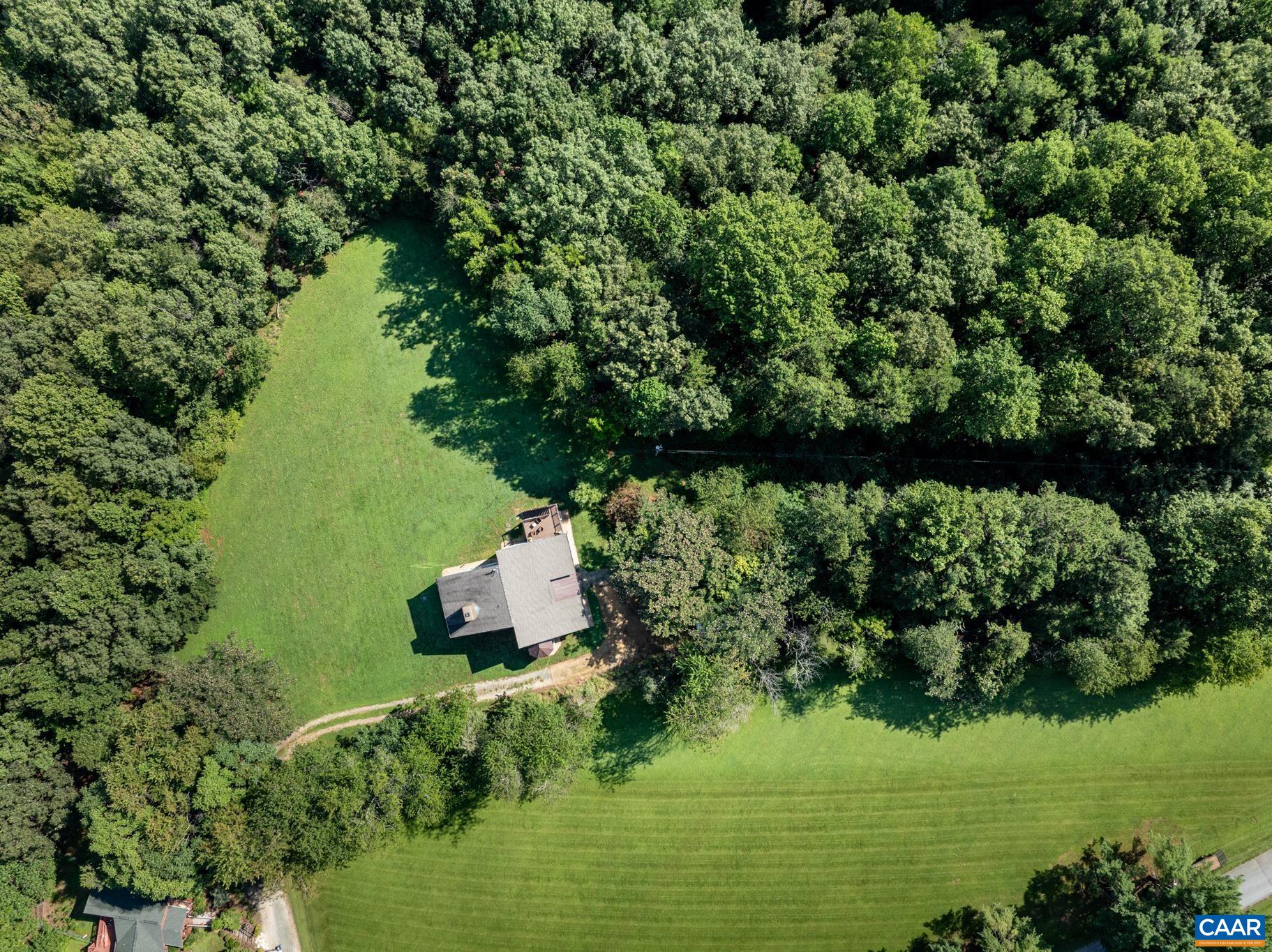 456 Roberts Mountain Road Faber, VA 22938 - Photo 49 of 59 an aerial view of a house with a yard